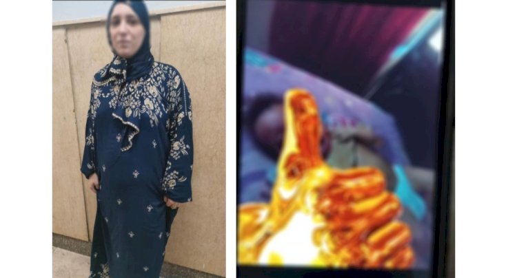 نكشف فيديو قيام ربة منزل بالتعدى بالضرب على طفل بالجيزة
