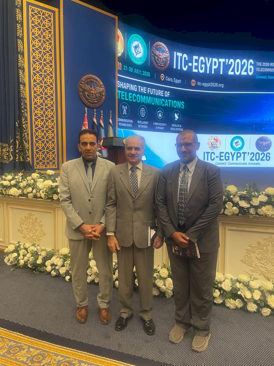 رئيس جامعة أسوان يشارك في المؤتمر الدولي السادس للاتصالات بالأكاديمية العسكرية
