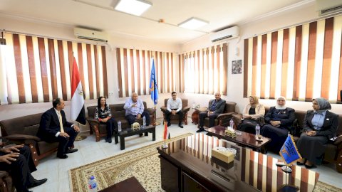 وزيرة التضامن تلتقي أعضاء الهيئة البرلمانية والعمد والمشايخ بمطروح