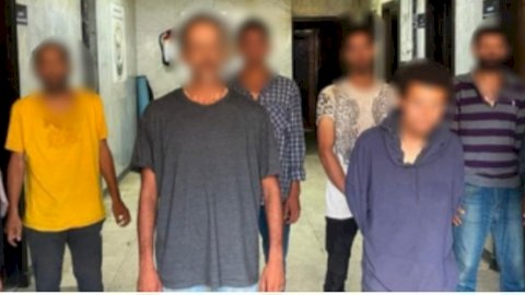 القبض علي 7 رجال  وسيدتين لقيامهم باستغلال الاحداث في التسول بالجيزة