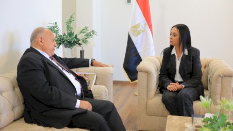 وزيرة التضامن تلتقي رئيس الأولمبياد الخاص المصري