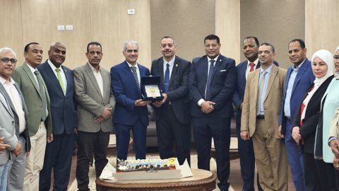 جامعة أسوان تحتفي برئيسها الدكتور/ لؤي سعد الدين بحضور محافظ أسوان