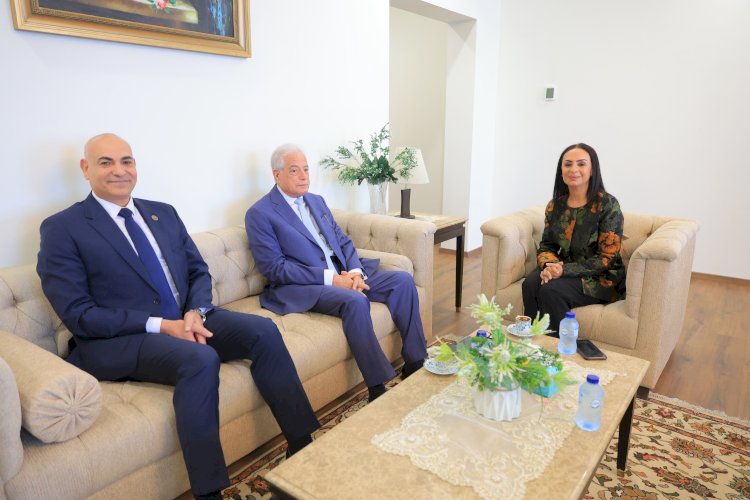 وزيرة التضامن تلتقي مستشار رئيس الجمهورية للتنمية المحلية ورئيس جامعة مدينة السادات
