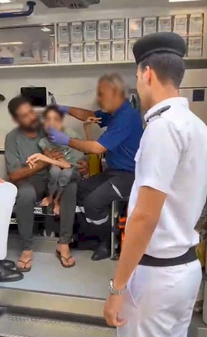 الاجهزة الامنية تستجيب لاستغاثة مواطن لانقاذ ابنه بالاسماعيلية