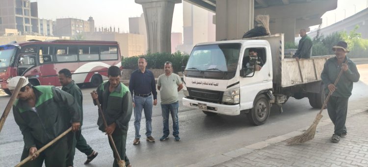 الجيزة : رفع كفاءة النظافة بشارع ترعه المريوطيه حي الطالبية
