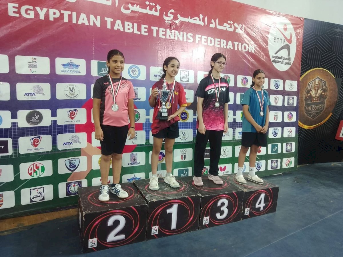 روضة إبراهيم تحصد فضية بطولة الجمهورية لتنس الطاولة بإستاد القاهرة
