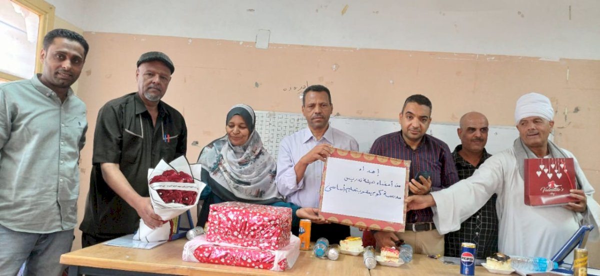 تعليم أبوتشت يكرّم بثينة أحمد وعلي صبري لبلوغهما سن التقاعد