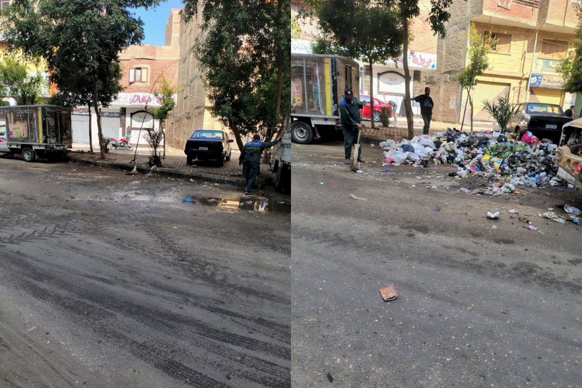 نشاط مكثف في الاحياء للهيئة العامة للنظافة والتجميل بالجيزة