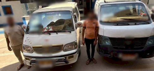 التحفظ علي سيارتي ميكروباص لامتناعهما عن تحميل الركاب بالبحيرة