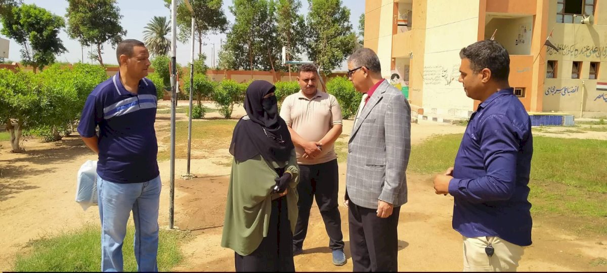 وكيل تعليم أبوتشت يتفقد جاهزية مدرسة اللطاسة للتعليم الأساسي