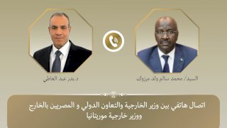 وزير الخارجية يبحث مع نظيره الموريتاني تعزيز العلاقات الثنائية بين البلدين