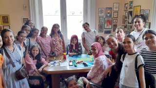 كشافة كنيسة مارمرقس بضيافة مكتبة القاهرة الكبرى بقصر الأميرة سميحة حسين كامل