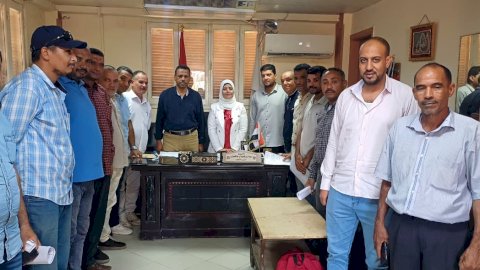 عبد الواحد يترأس لجنة توزيع القيادات المدرسية الجديدة بأبو تشت