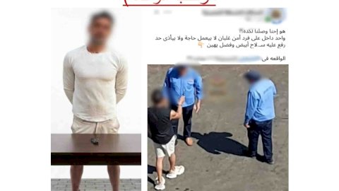 نكشف أسباب فيديو قيام عامل بالتعدى على فردى امن بالسب وتهديدهما بمطواه بالقاهرة