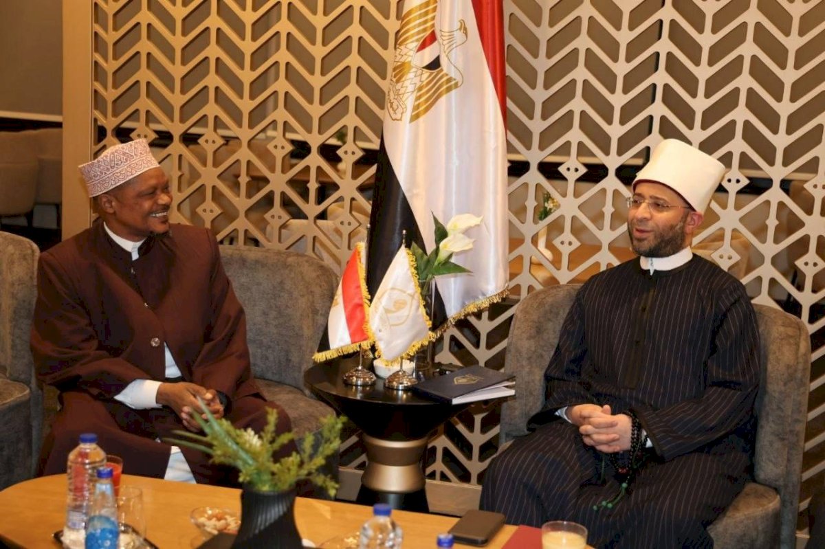 وزير الأوقاف يستقبل مفتي تنزانيا لبحث تعزيز التعاون المشترك