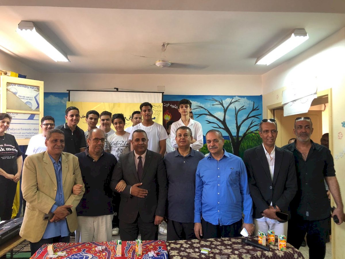 مدرسة الشهيد خيرت القاضى الثانوية   تكرم المحالين للتقاعد