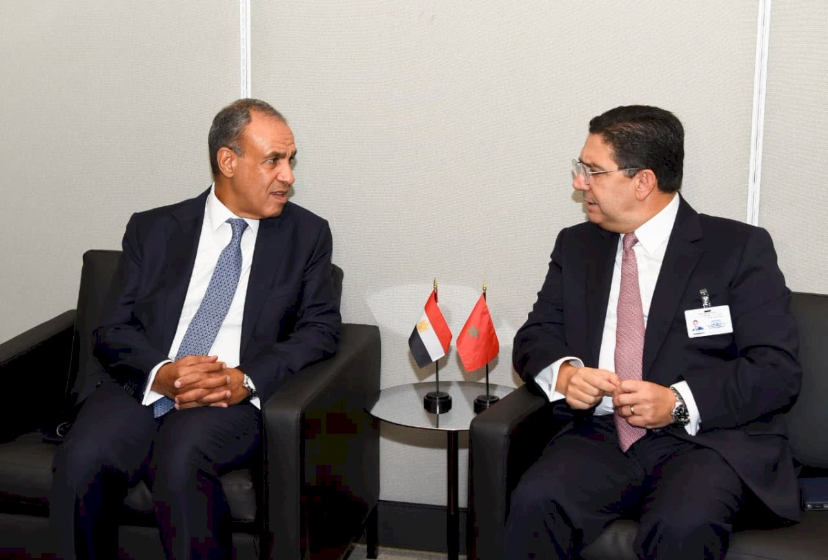 وزير الخارجية يلتقي نظيره المغربي على هامش الجمعية العامة للأمم المتحدة