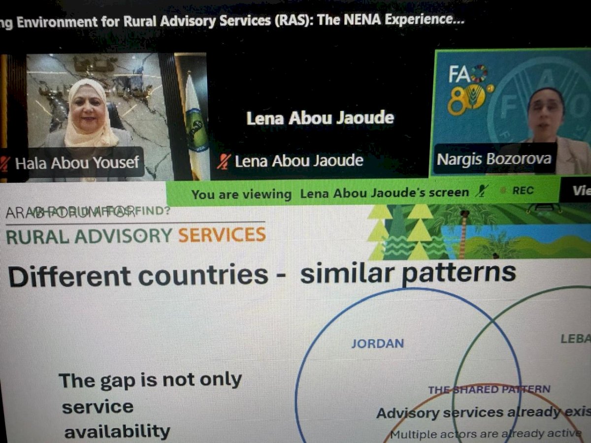 لجنة مبيدات الآفات تشارك في ويبنار إقليمي لـ "الفاو" لتعزيز الخدمات الاستشارية