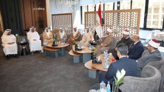 على هامش مؤتمر الإفتاء.. الازهري يستقبل رئيس الهيئة العامة للشئون الإسلامية بالإمارات