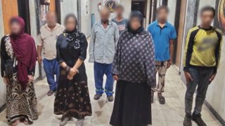 ضبط (5 رجال  و4 سيدات) لقيامهم باستغلال الاحداث في التسول