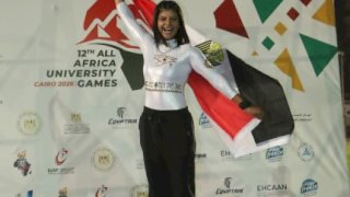 فراشة مصر تحلّق بالذهب.. رشا صيام ترفرف بعلم الوطن فوق منصة أفريقيا