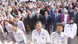رئيس جامعة قنا يشهد مراسم تحية العلم في مستهل العام الجامعي الجديد