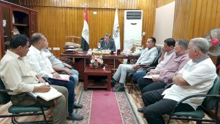 مدير تعليم بني سويف يعقد اجتماعًا مع مديري الإدارات التعليمية