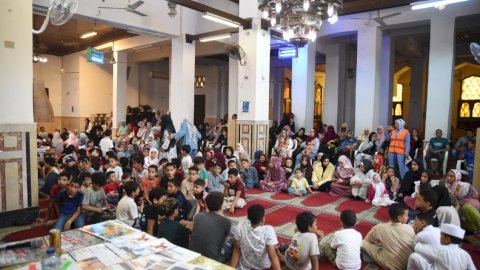 المجلس الأعلى للشئون الإسلامية وصندوق مكافحة الإدمان يختتمان فعالياتهما التوعوية بمسجد الصباح بالمعادي