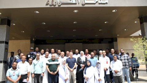 محافظ أسوان يتفقد مستشفى النيل التخصصى بإدفو