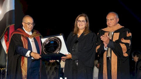 جامعة النيل تحتفل بتخريج دفعة جديدة من طلبة الماجستير والبكالوريوس