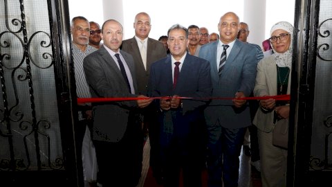 رئيس جامعة قنا يفتتح الاعمال المطورة بمبنى كلية الاعلام ويتفقد تجديدات المبنى