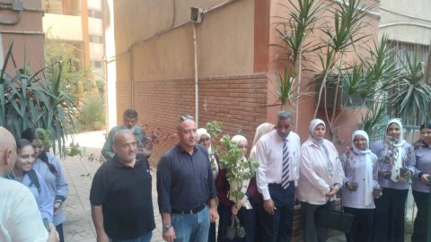 نشر مبادرة أتحصر للأخضر بالمدارس في الجيزة