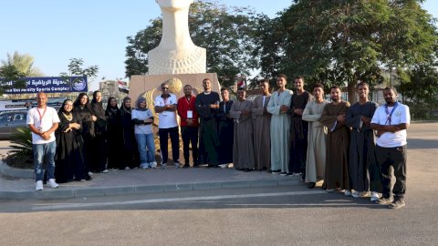 جامعة قنا تشارك في كرنفال أسبوع شباب الجامعات بالمنيا