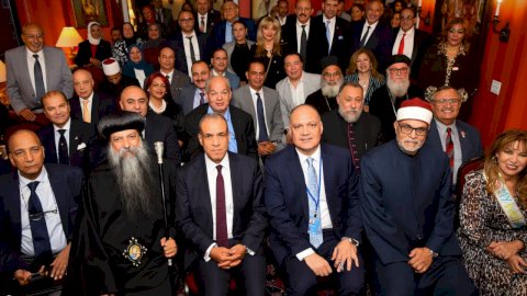 وزير الخارجية يلتقي أبناء الجالية المصرية في نيويورك