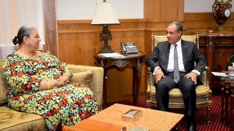وزير الخارجية يبحث مع المبعوثة الأممية إلى ليبيا مستجدات العملية السياسية
