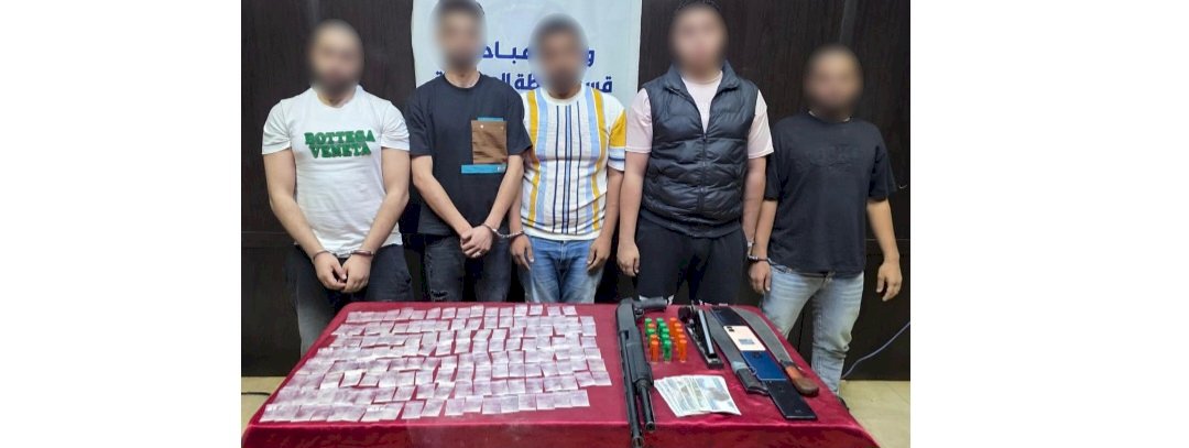 ننشر قصة فيديو ظهور" ٥ "عاطلين يحملون أسلحة بالجيزة