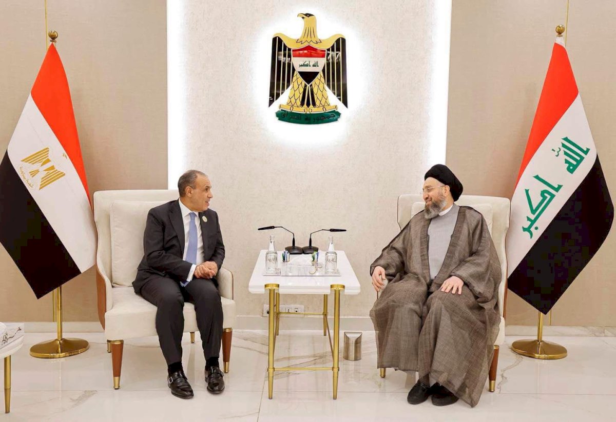 وزير الخارجية يلتقي رئيس تيار الحكمة الوطني العراقي