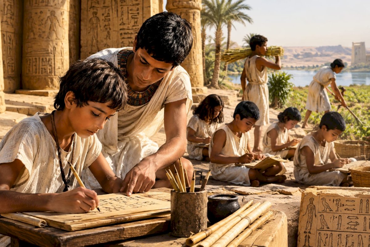 هل كان الطفل المصري القديم يذهب للمدرسة..أم كان التعليم للأغنياء فقط؟