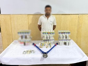 ضبط المتهم والمقص الحديدي في فيديو سرقة أحد المحال بأسوان