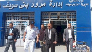 مدير أمن بني سويف يتفقد مرور بني سويف لمتابعة العمل بالمنظومة الجديدة
