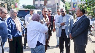 محافظ سوهاج يتفقد أعمال التشجير والحدائق العامة بحي شرق وأخميم