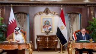 محمود توفيق يستقبل وزير الداخلية بدولة قطر