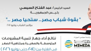 تحت رعاية الرئيس لمنتدي مصر ٢٠٢٦  تنمية المشروعات يقدم حصاد أعماله" بقمة المنتدي "