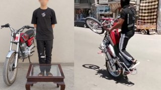 ضبط سائق فيديو دراجة الحركات الاستعراضية بالشرقية