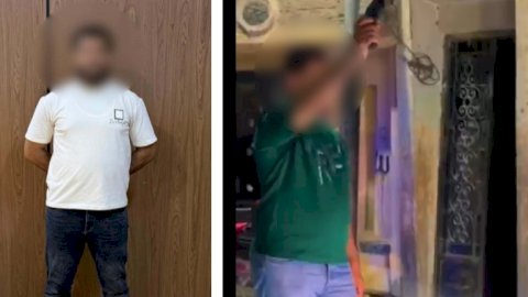 حقيقة فيديو قيام مالك معرض بإطلاق أعيرة نارية بالغربية