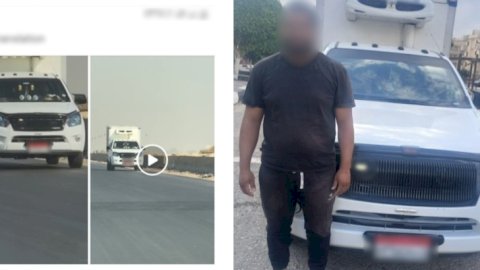 التحفظ علي سيارة فيديو السير عكس الإتجاه بالقليوبية