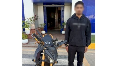 طالب فيديو دراجة الحركات الإستعراضية امام النيابة بدون رخصة قيادة بالشرقية