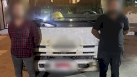 صاحب سيارة أسطوانات الغاز في قبضة الشرطة