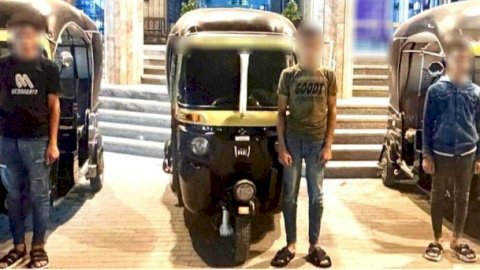 القبض علي قائدى 3 "تكاتك" لقيامهم بآداء حركات إستعراضية  وازعاج المواطنين بالغربية