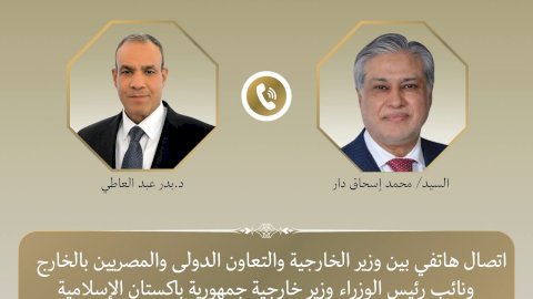 وزير الخارجية ونظيره الباكستاني يبحثان جهود خفض التصعيد